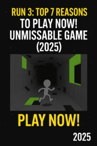 Run 3 gameplay showing space tunnels and character jumps – Play Now! Experience top gaming in 2025.